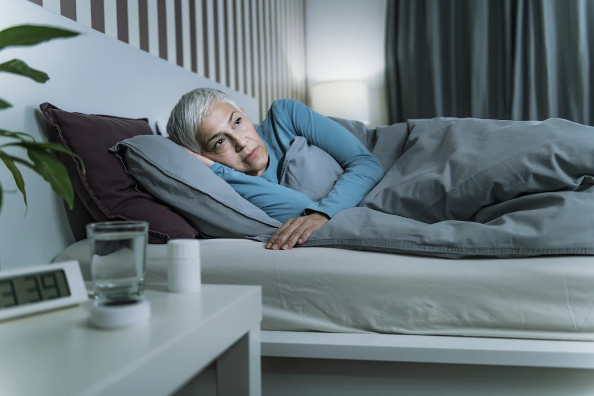 Une femme qui n'arrive pas à dormir