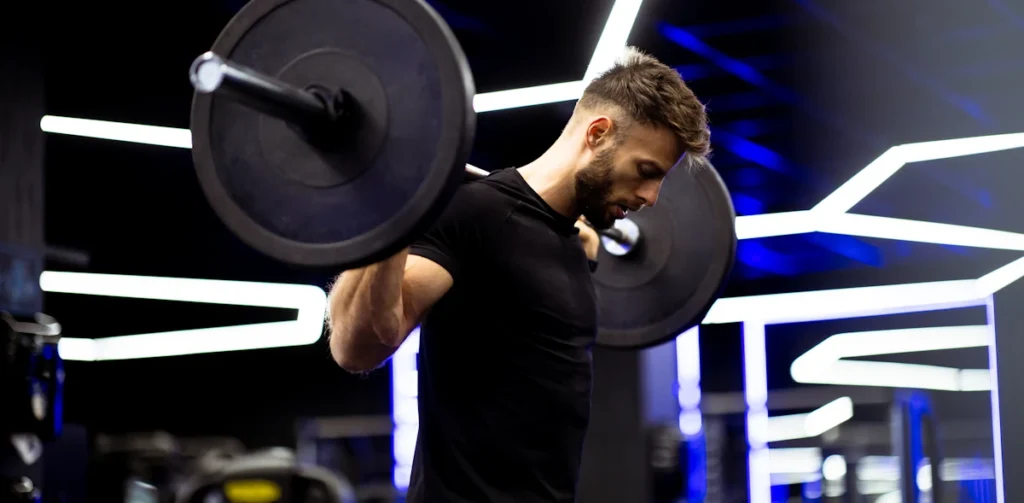 Un homme qui suit un programme de musculation pour débutant